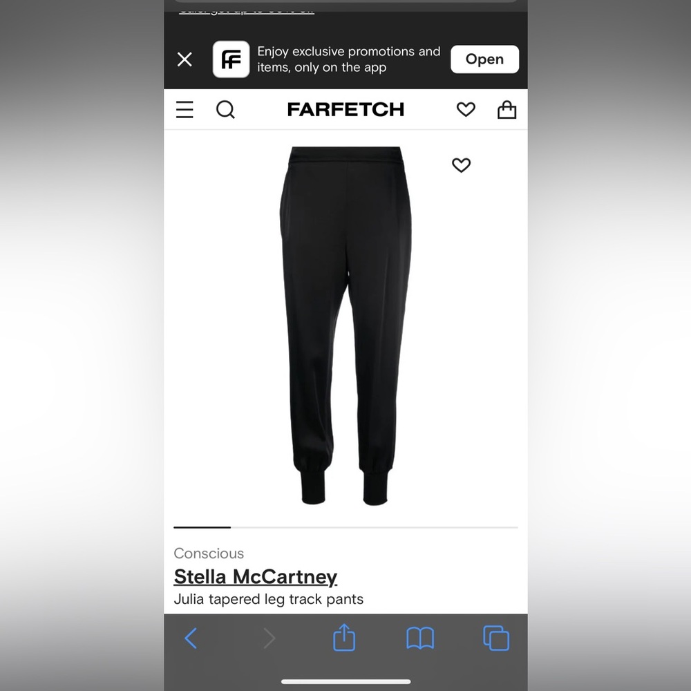 Stella McCartney Julia joggers/trousers size 38